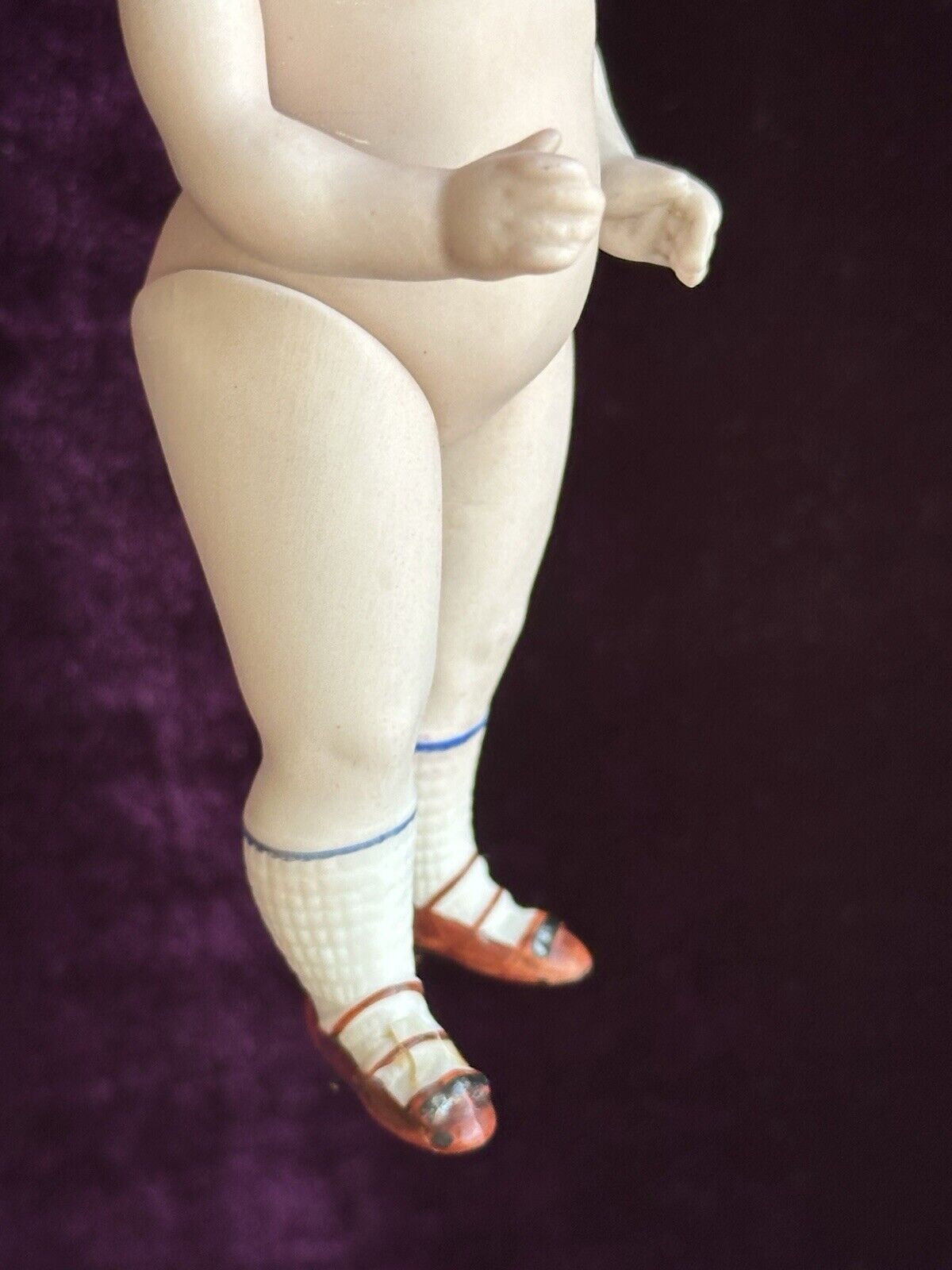 Antique German 7” Kestner 165 All Bisque Mignonette Boy Doll