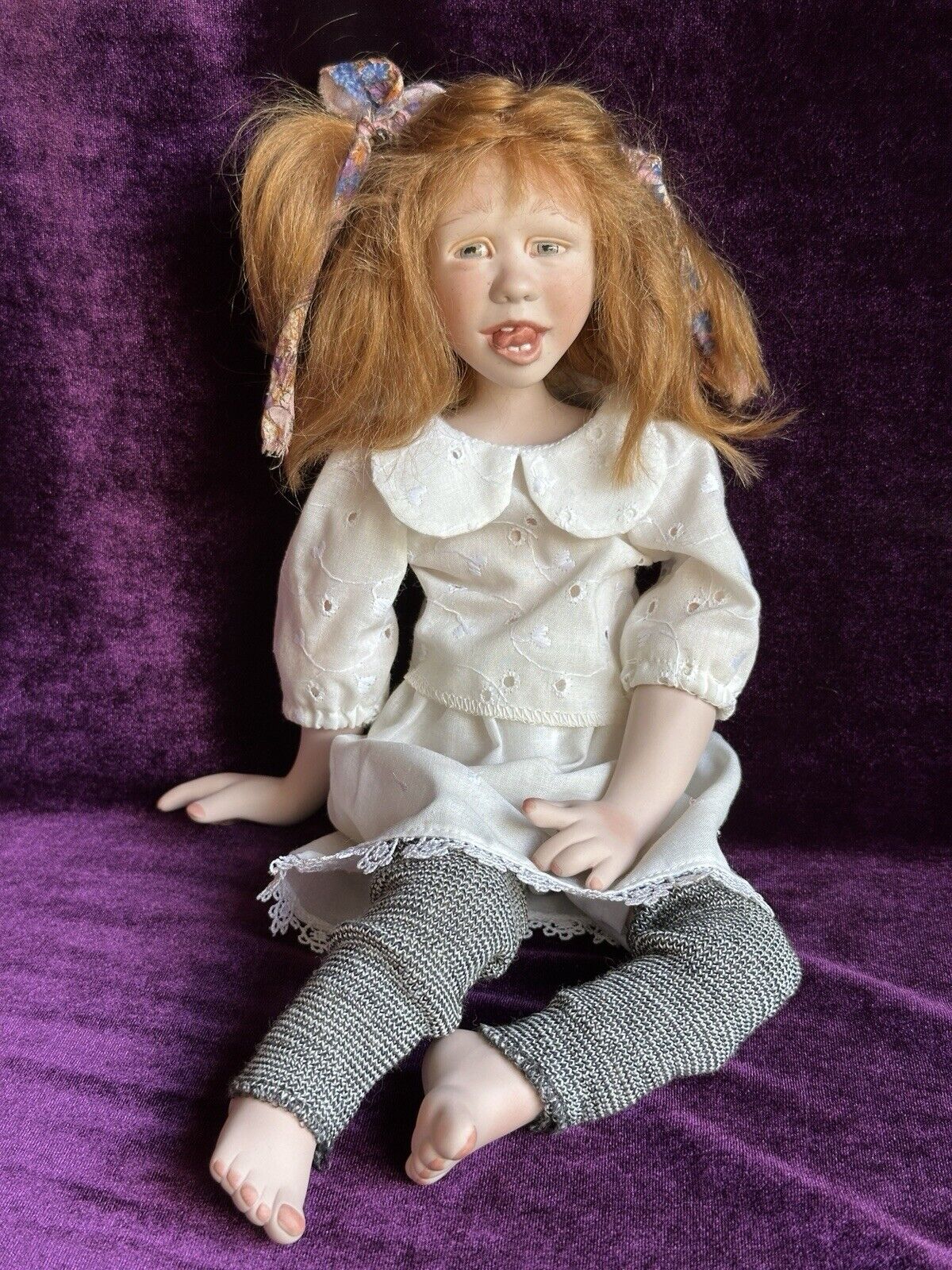 Collectible Porcelain 15” Artist Doll By Sandi McAslan LE 100