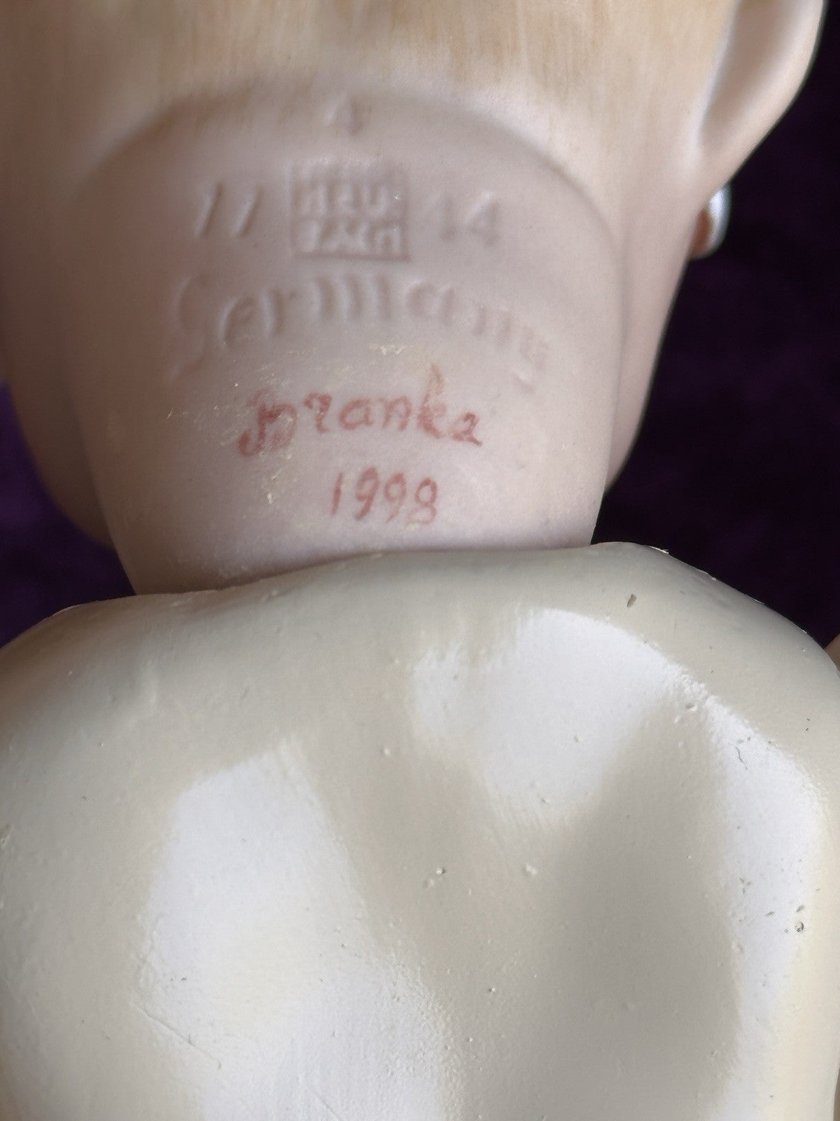 Porcelain Branka Schärli Repro of Antique Gebruder Heubach 7744 Character Doll