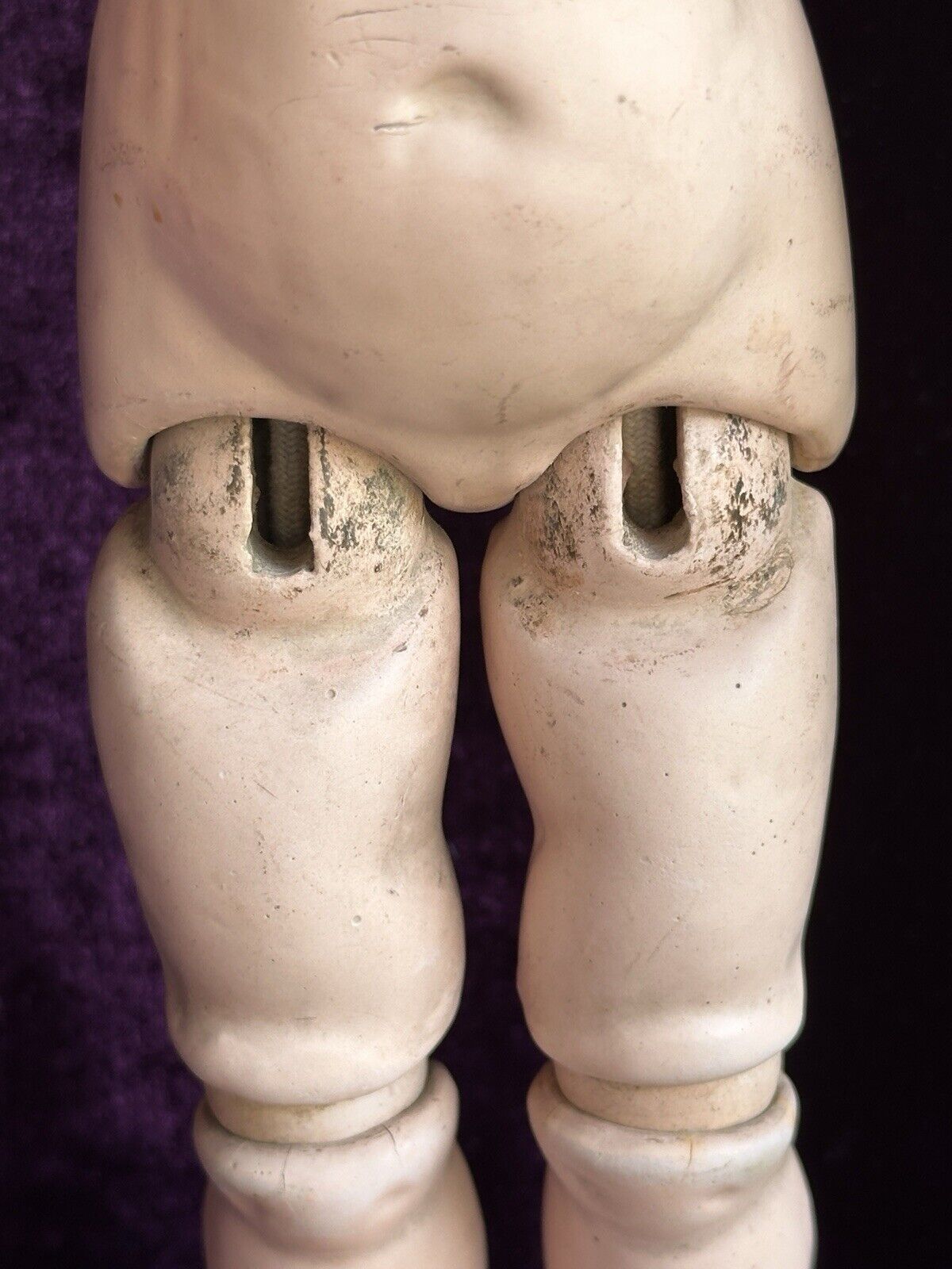 Antique German 14.5” Gebruder Heubach 7602 Pouty Bisque Head Character Boy Doll