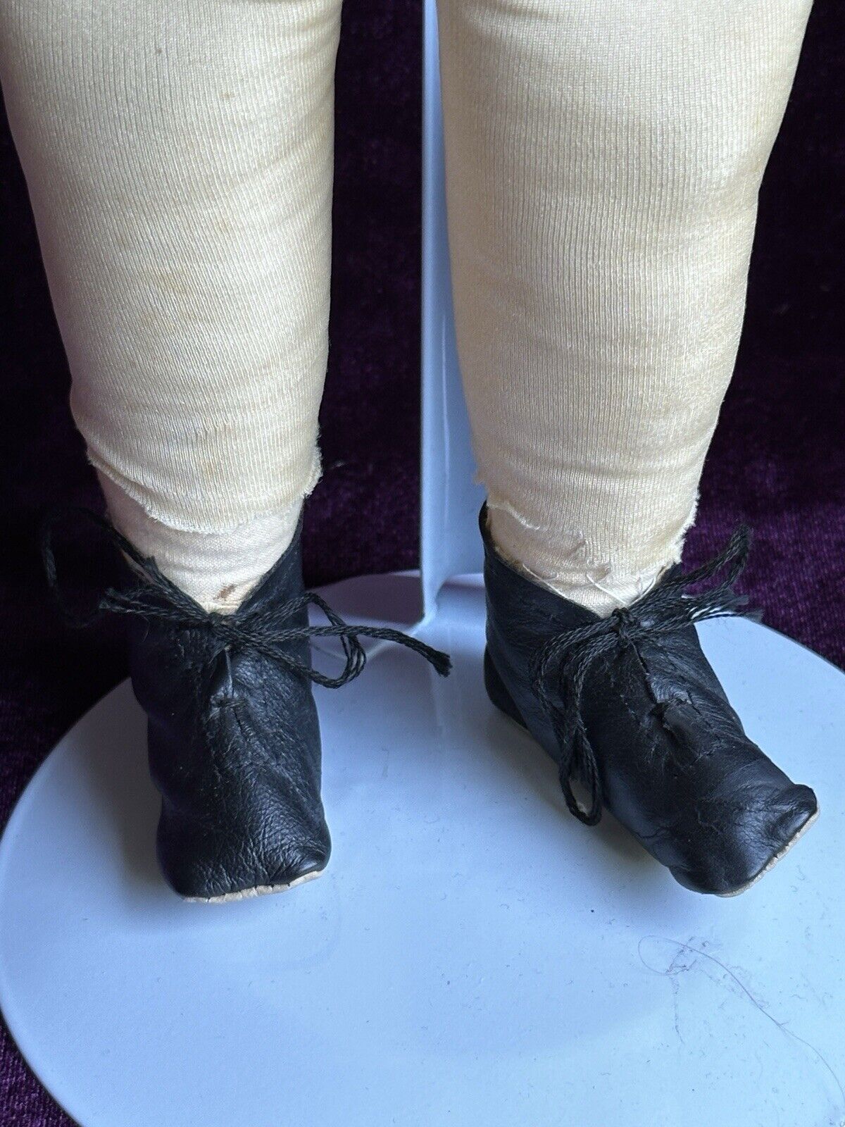 Antique German 19” China Shoulder Head Brunette Victorian Fashion Doll