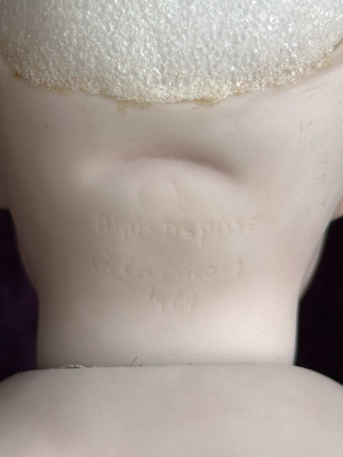 Vintage Porcelain 19” Repro of Antique French Bru Circle Dot Doll by Clara Wade