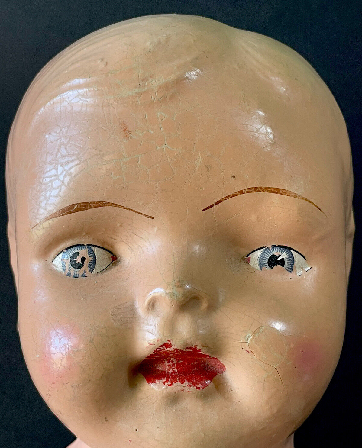 Vintage/Antique (?) Unidentified Large 24” Early Composition Doll