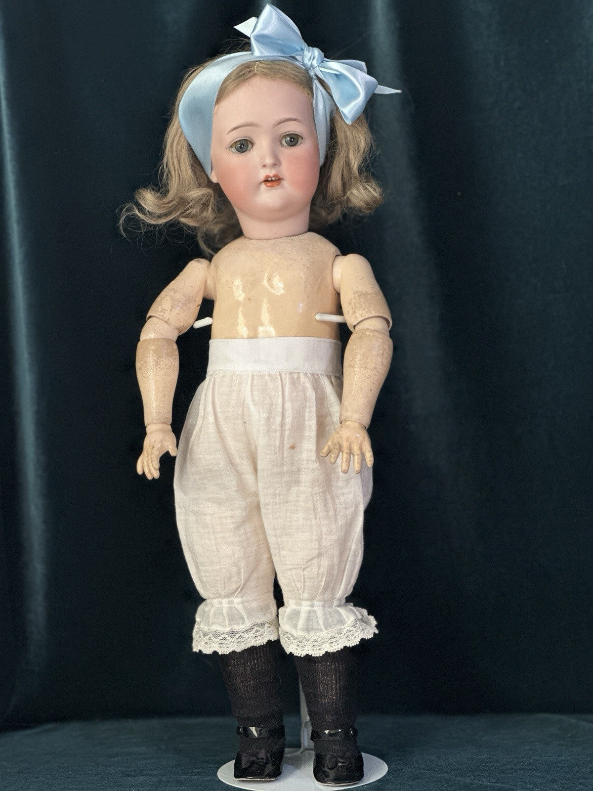 Antique German Mengersgereuth Porzellanfabrik Bisque Head 20” Doll