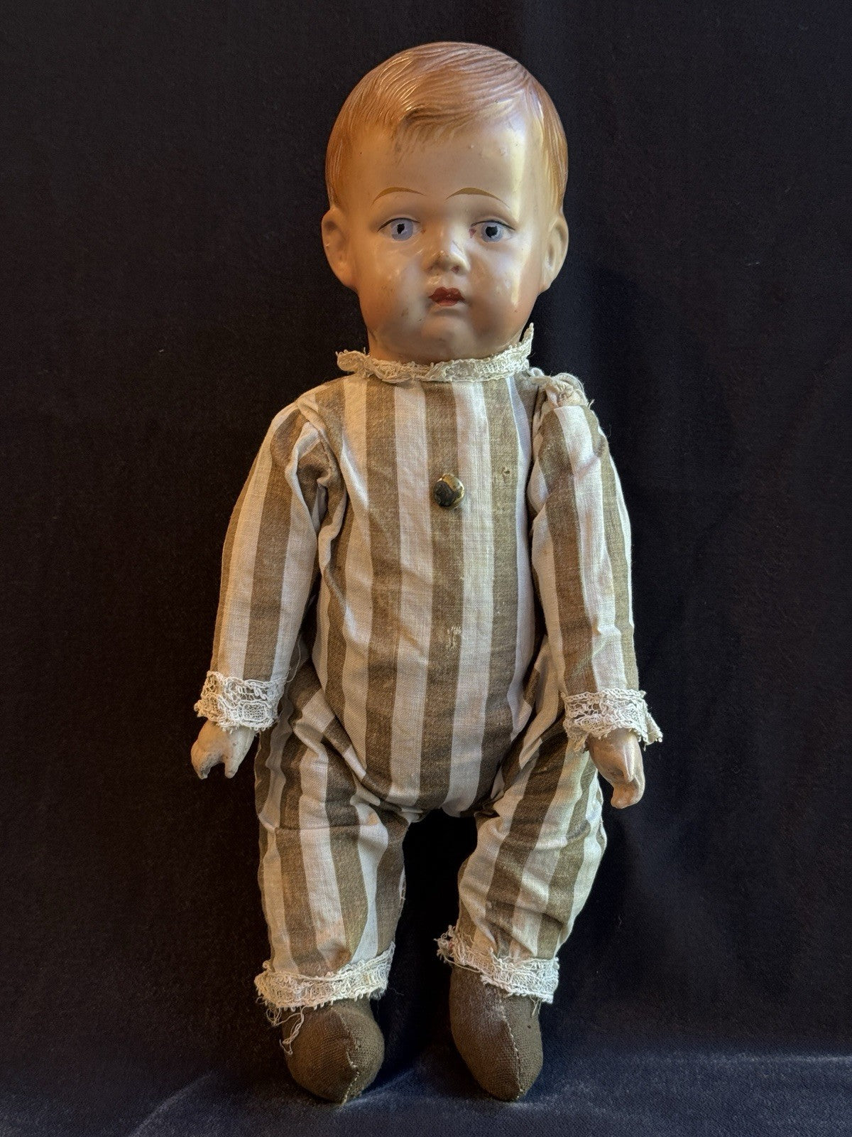 Antique American 12” Tommy Tucker (?) Composition Character Doll