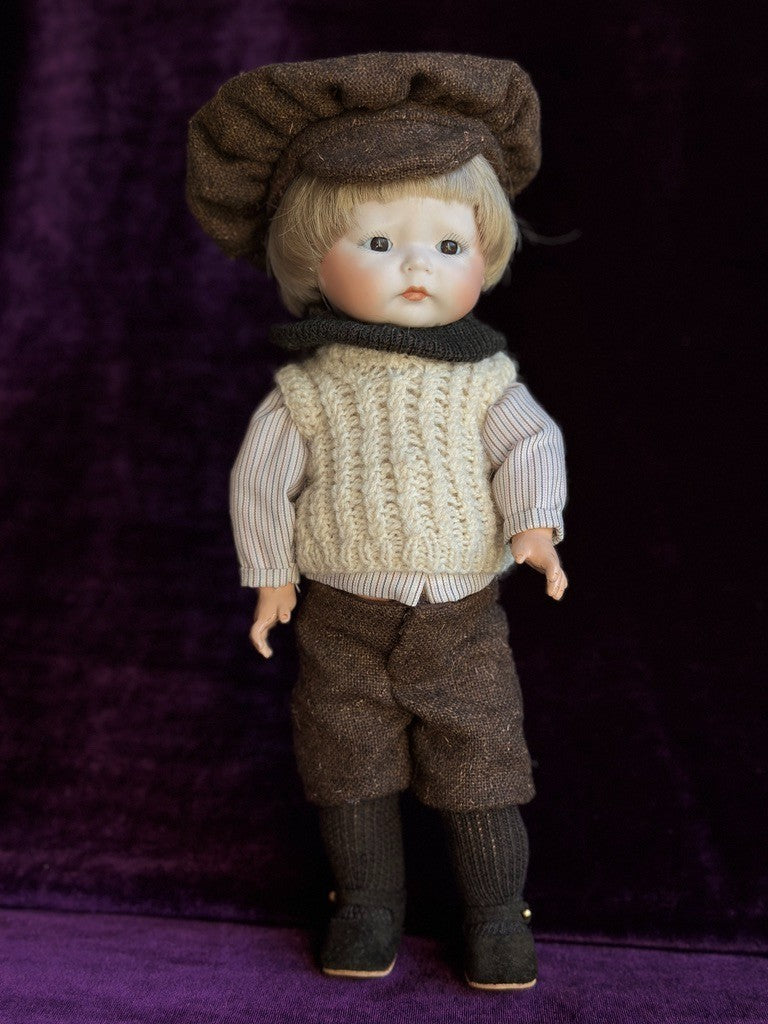 Vintage 11” Reproduction of Antique French SFBJ 252 (?) Pouty Boy Doll