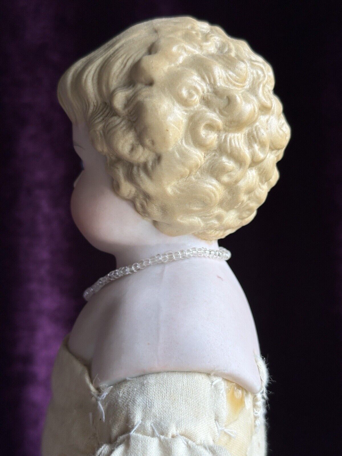 Antique German 24" ABG 1000 Highland Mary Parian China Head Doll with Glass Eyes