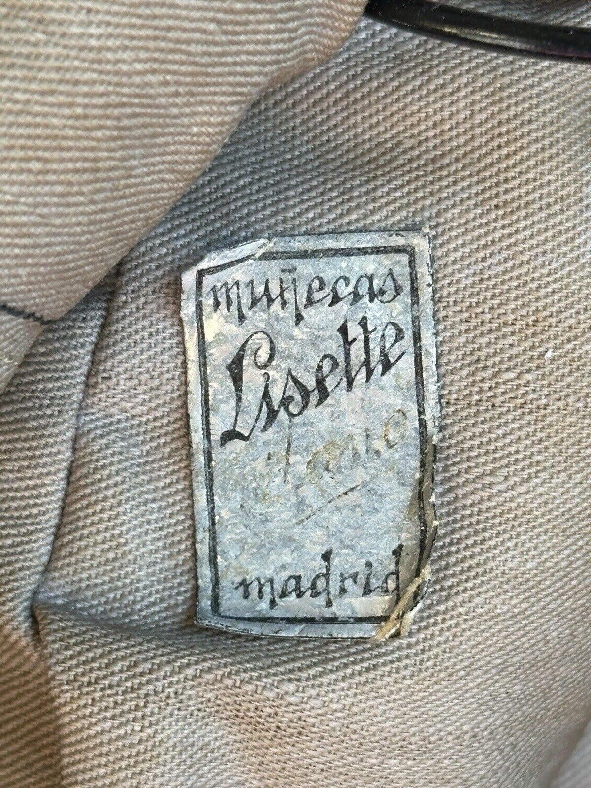 All Original Vintage Early Spanish 10.5” Munecas Pages Hard Mask Cloth Doll