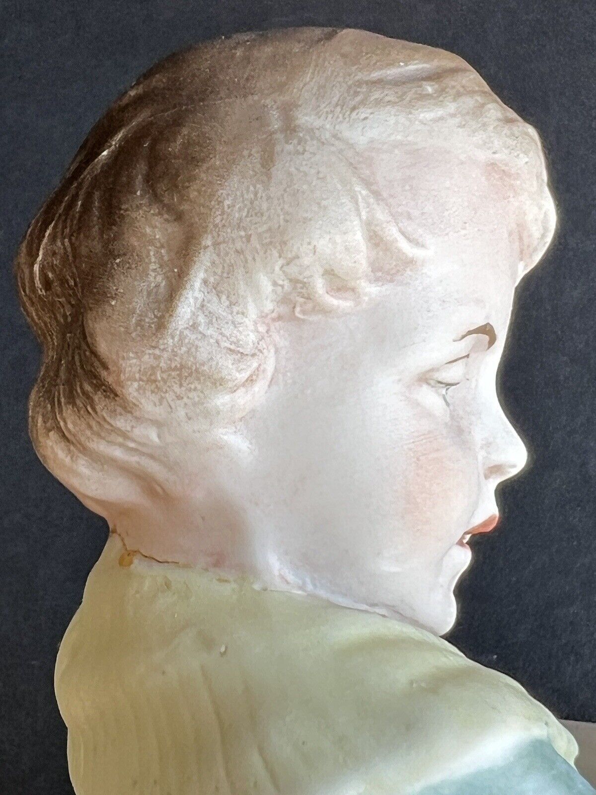Antique German Gebruder Heubach (?) Unmarked Bisque Boy Figurine