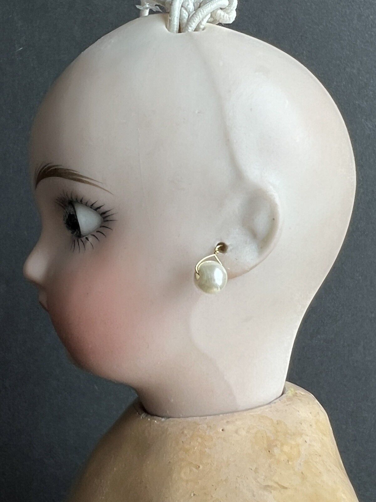 Antique Belton Type Sonnenberg Bru-Like Closed Mouth Bisque Head Doll