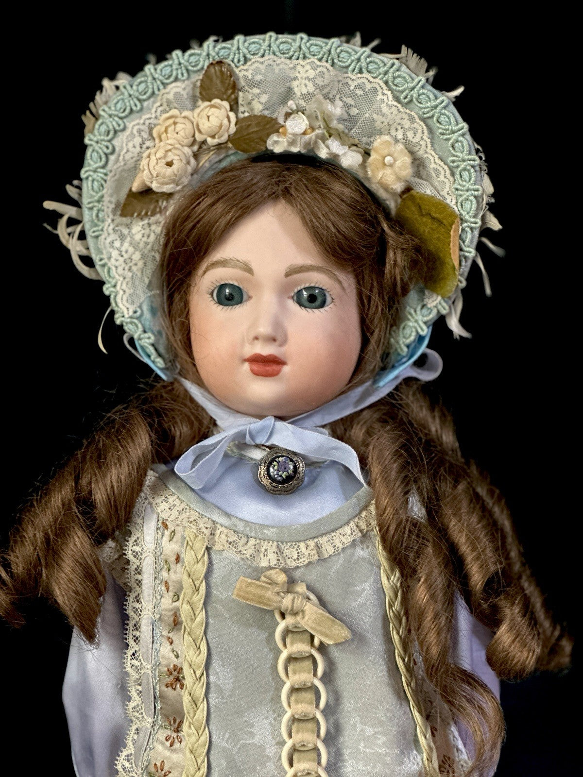 Vintage Reproduction of Antique French Andre Thuillier A.T. 18” Doll