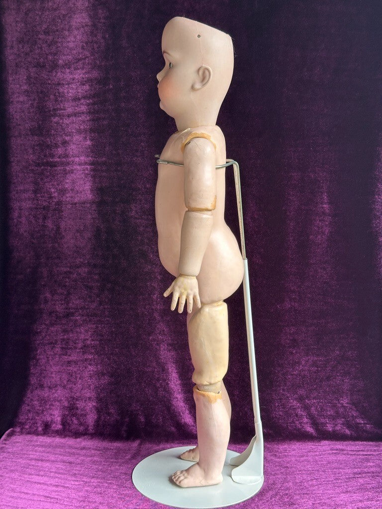 Antique German 26” JDK Kestner 214 Bisque Head Doll Composition Body