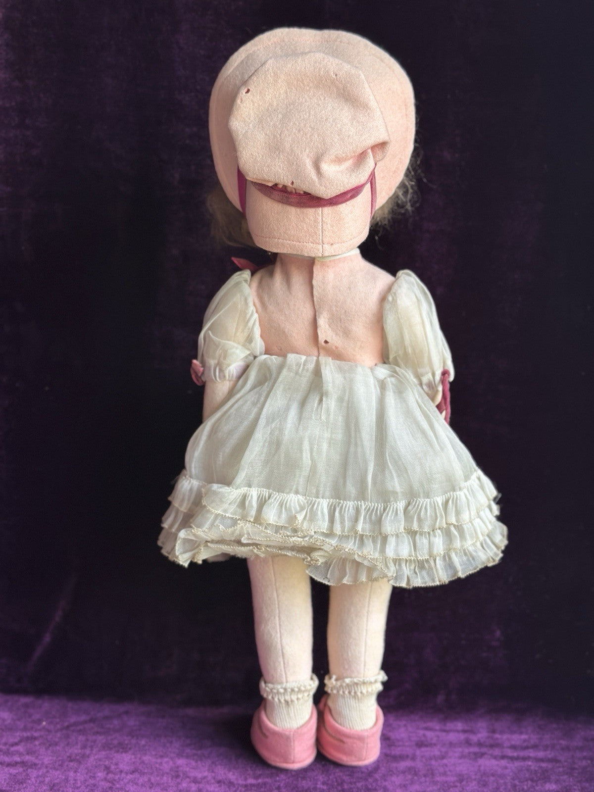 Vintage Italian Lenci Grugnetto 1500 Series Felt Grumpy 19” Doll