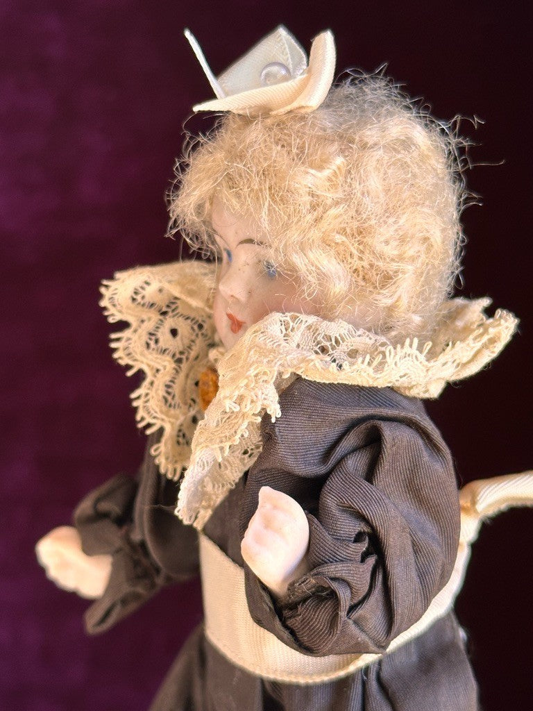 Antique German 5.25” Kestner All Bisque Mignonette Dollhouse Doll