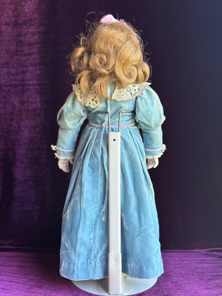 Vintage 1961 Bisque 21” Reproduction of Antique French Bru Circle Dot Doll