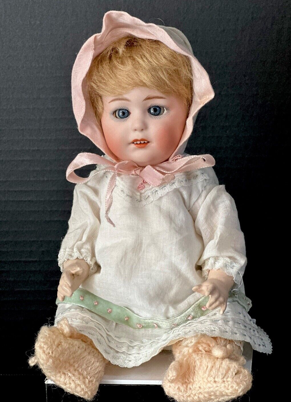 Rare Antique German Heubach Gebrüder Mold 10532 Bisque Head Character 9” Doll