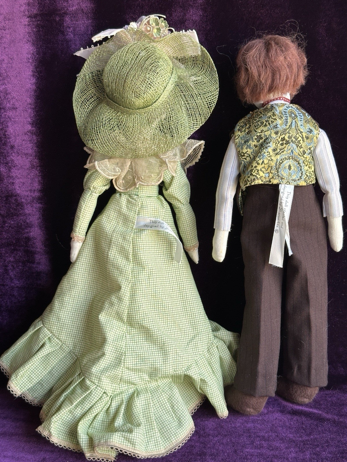 Lot of 3 Vintage Cloth Dolls Rappahannock Rags and Sharon Lee