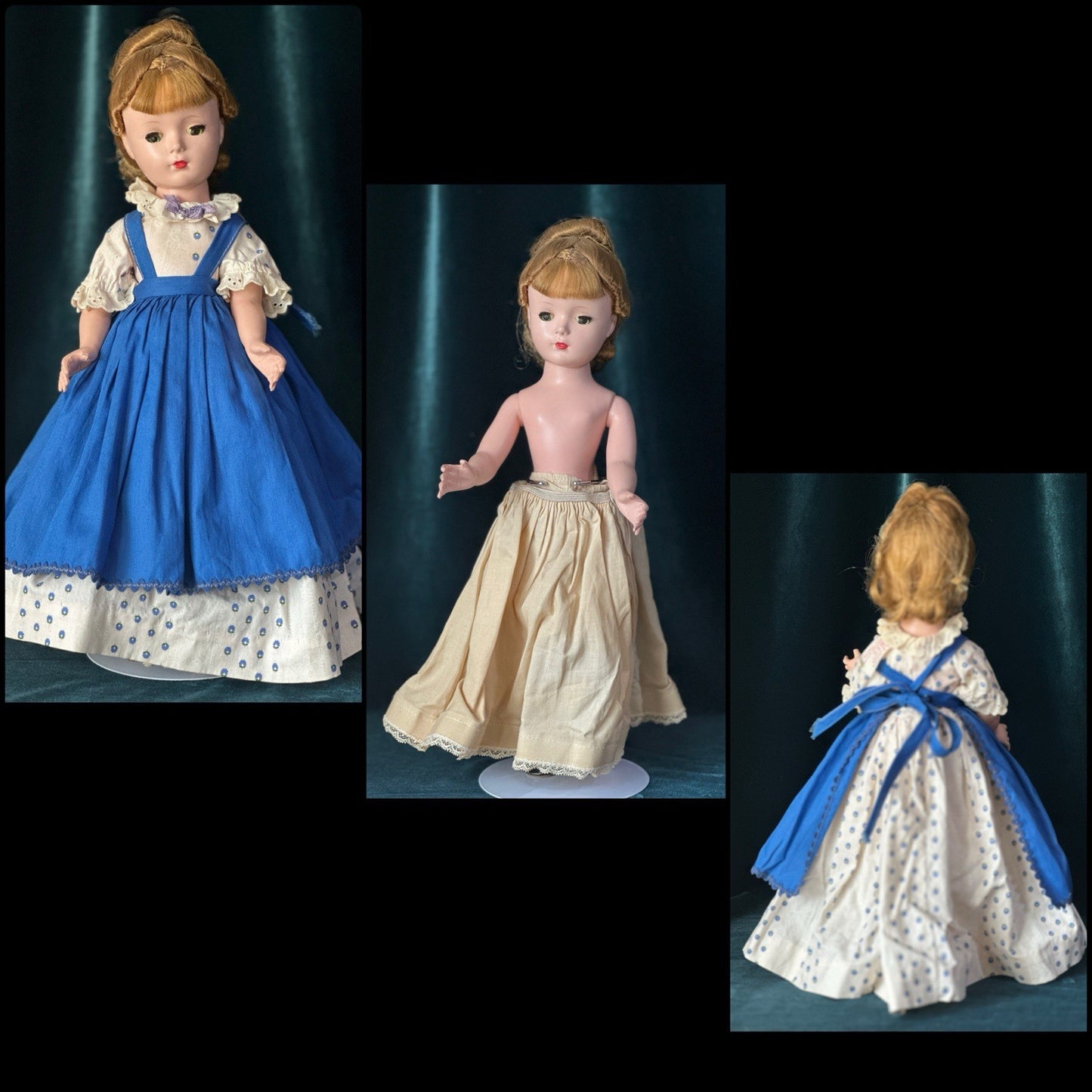 Lot of 5 Vintage 1950s Madame Alexander Little Women 14" Dolls Tagged Dresses