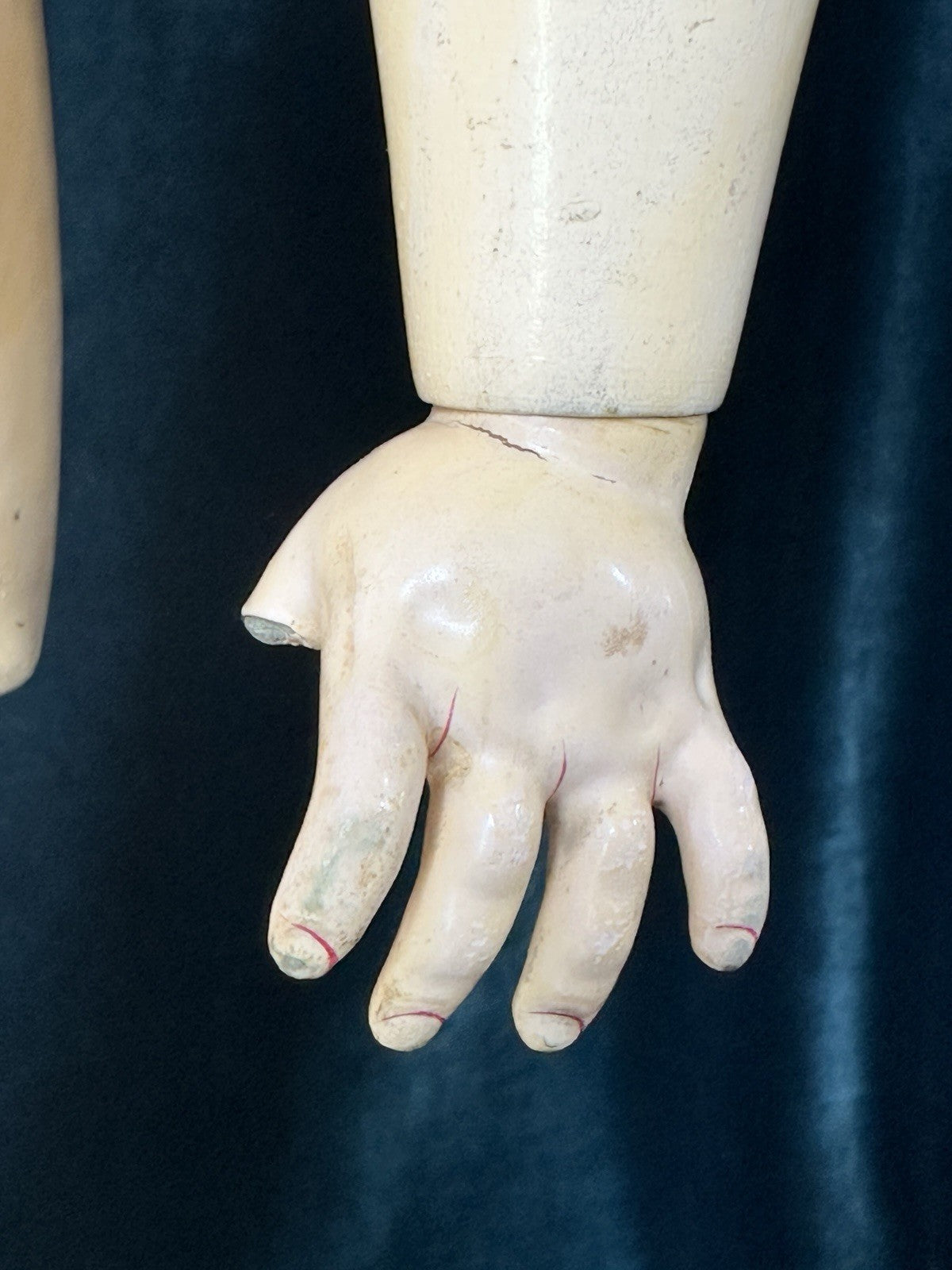 Antique German Shoenau & Hoffmeister Mold 1906 Bisque Head 27” Doll