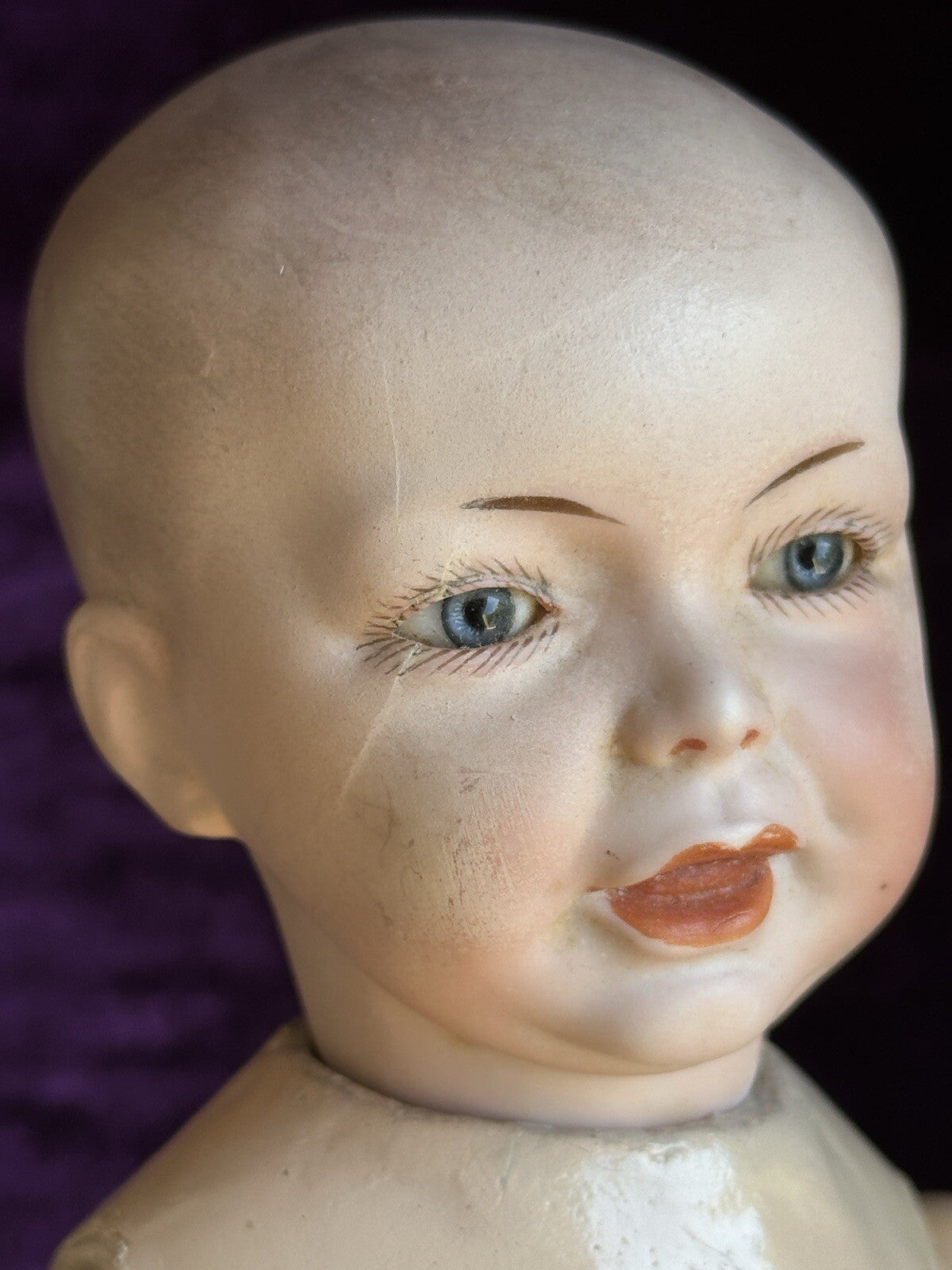 Antique French 13” SFBJ 226 Bisque Head Character Baby Doll Restored