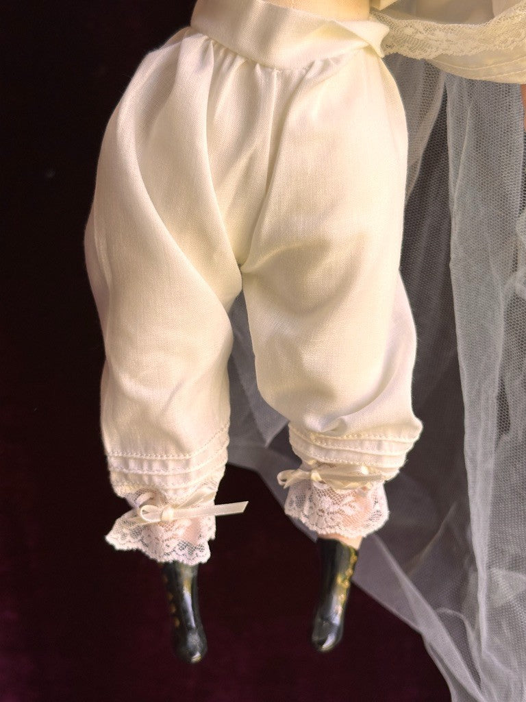 Vintage Porcelain 15” Reproduction of Antique French Gaultier Fashion Bride Doll