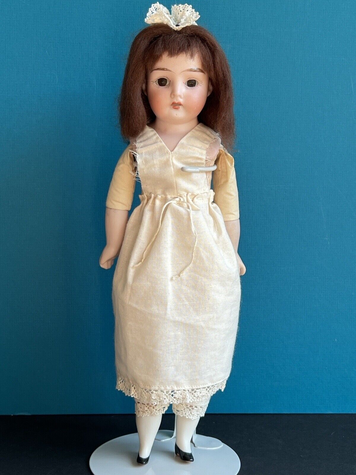 Antique German 12” Armand Marseille Darling Bisque Shoulder Head Doll