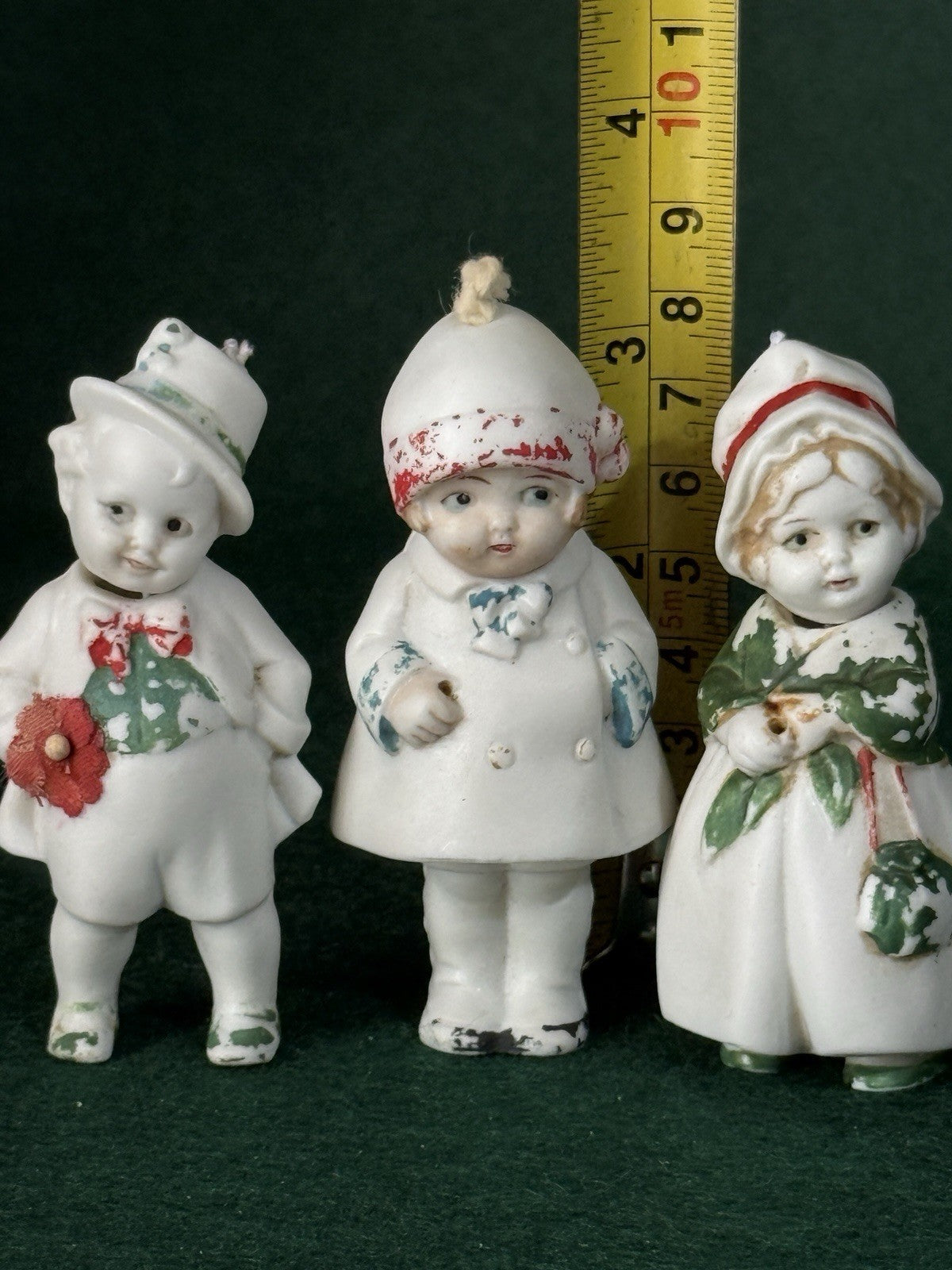 Lot Of 3 Antique/Vintage German All Bisque Nodder Dolls