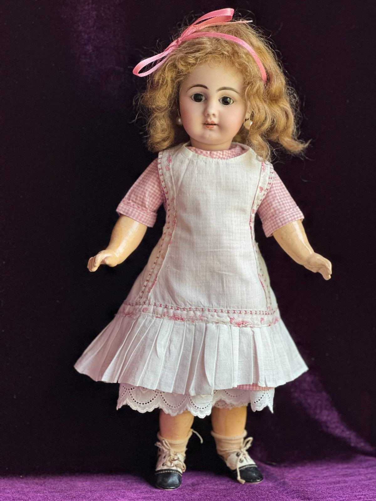 Antique German 14” Simon Halbig 939 Bisque Head Doll