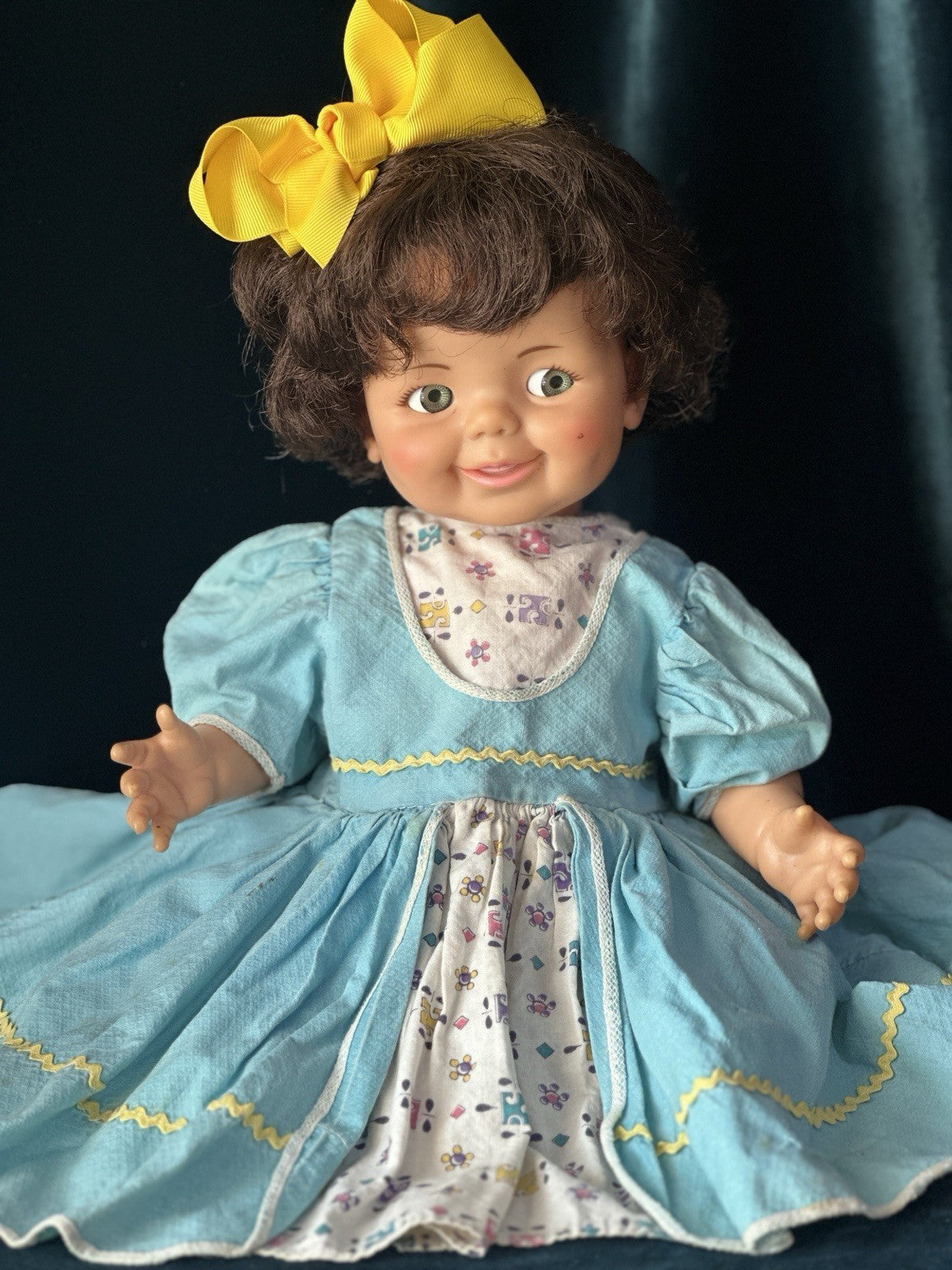 Lot Of 2 Vintage 1960’s Ideal Hard Plastic/Vinyl Giggly Dolls Flirty Eyes