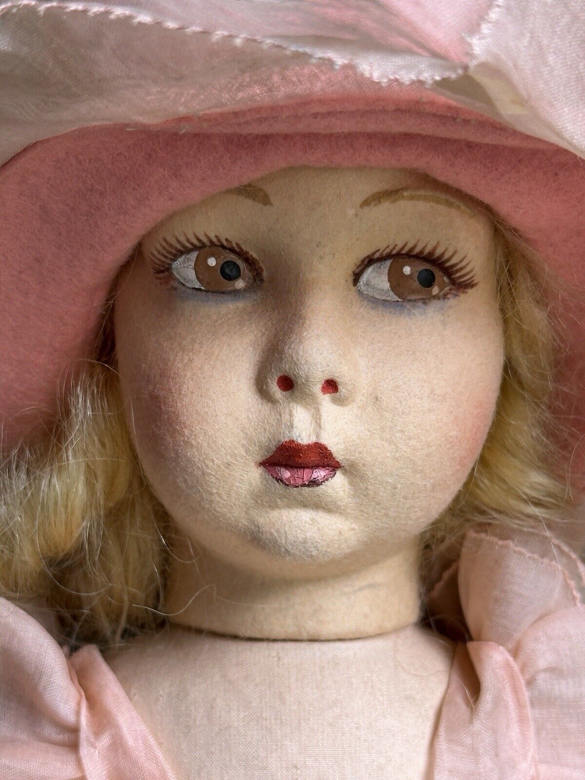 Rare All Original 16” Vintage Italian Lenci 149 Series Felt Cloth Doll with Tag