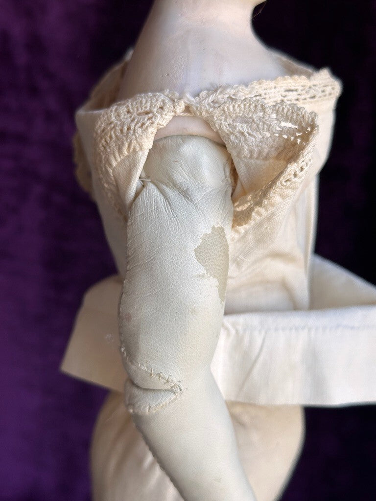 Rare Antique German 18” Belton Solid Domed Bisque Shoulder Head Fashion Doll