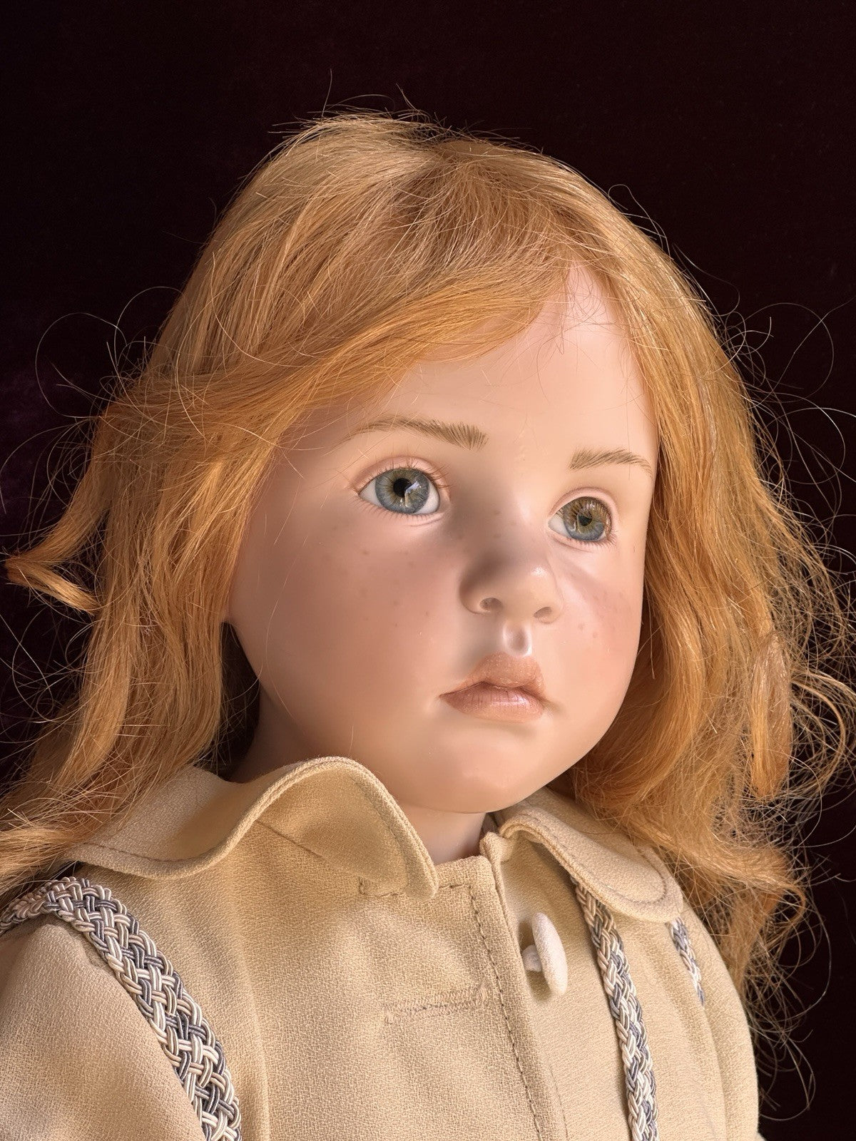 German 31” Hildegard Gunzel Wax Over Porcelain Imogene Doll NIB LE USA 25