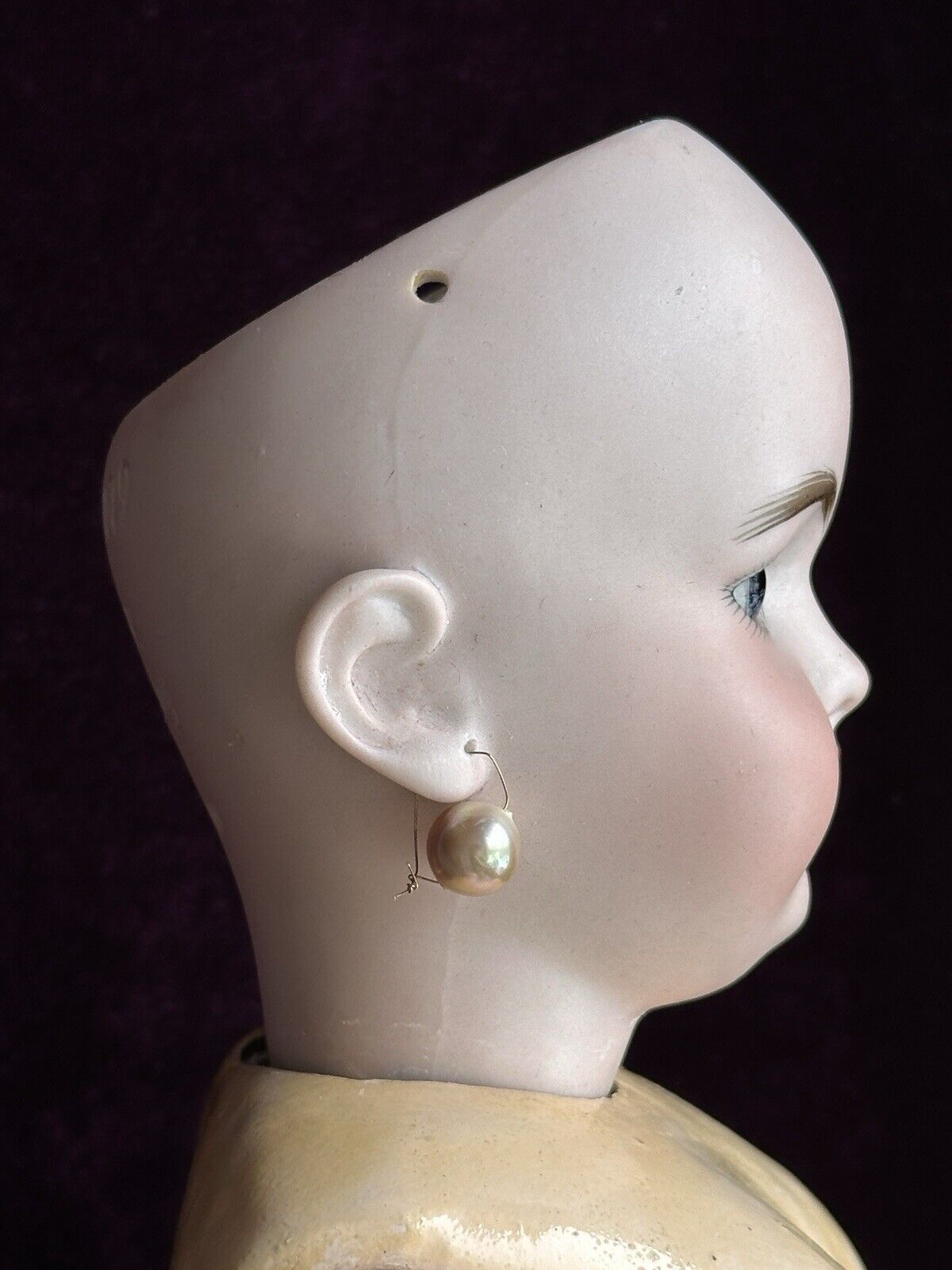 Antique German 20” Simon Halbig 1079 Dep Bisque Head Doll