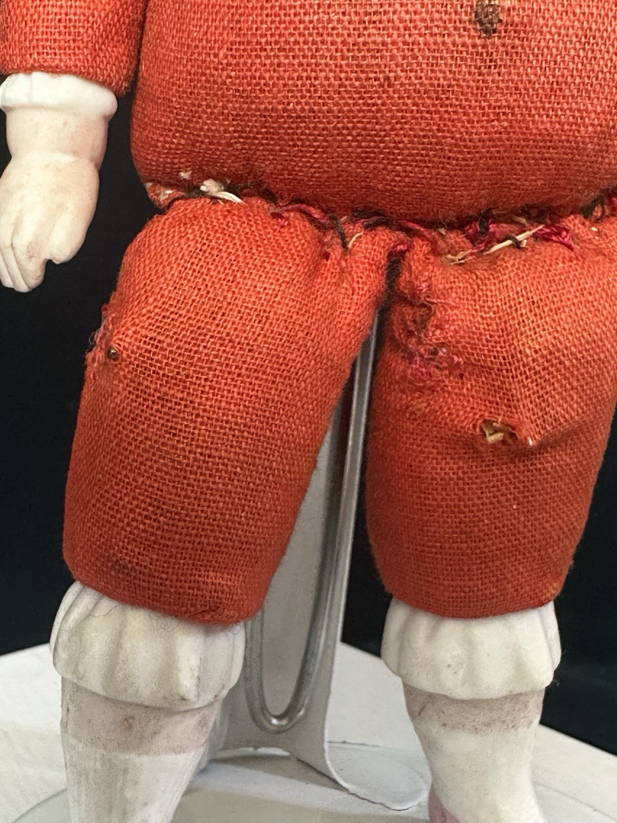 Antique German Hertwig (?) 7 1/2” Bisque Shoulder Head Doll