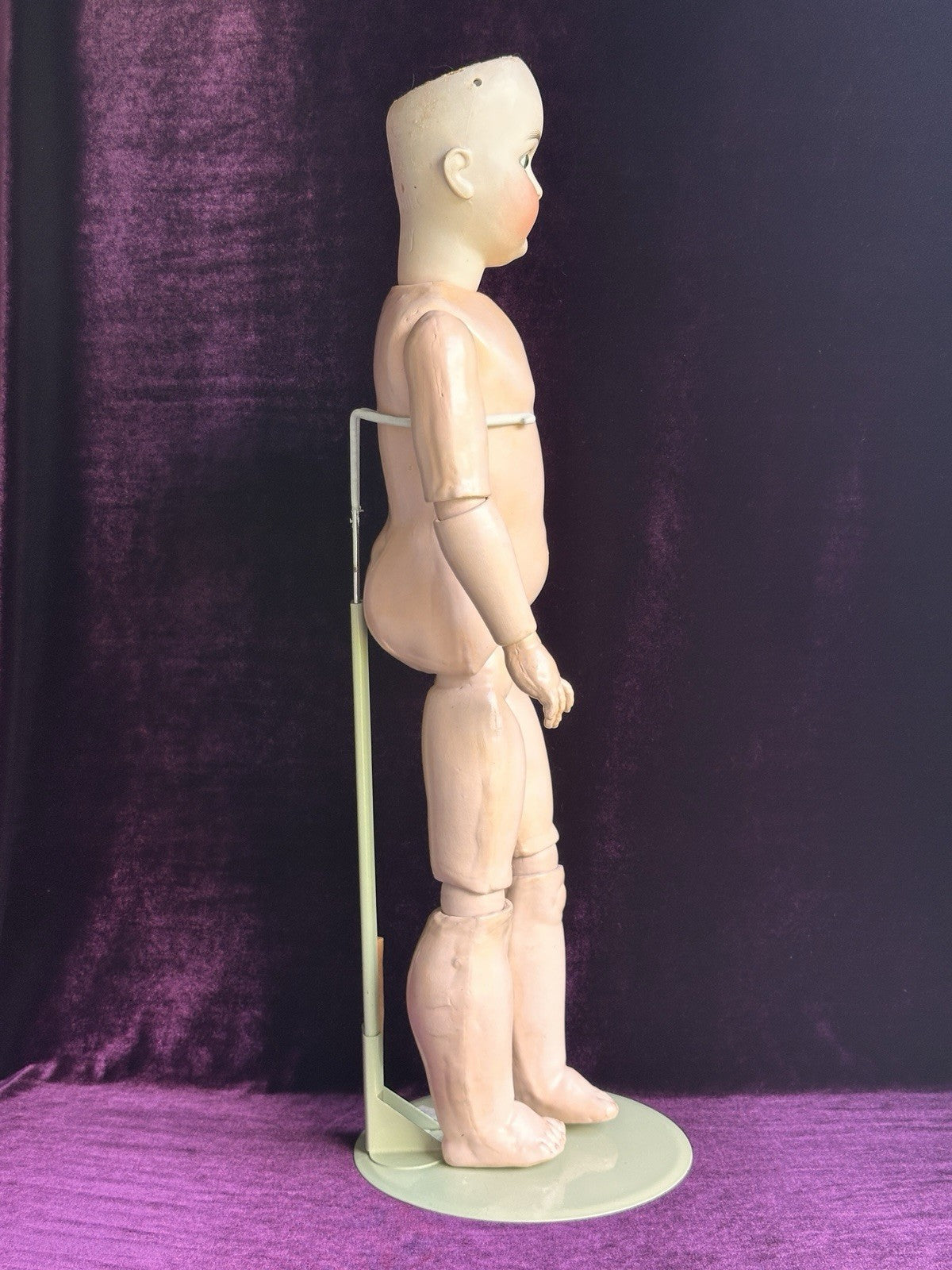 Antique German 25” Queen Louise Doll Bisque Head Composition Body