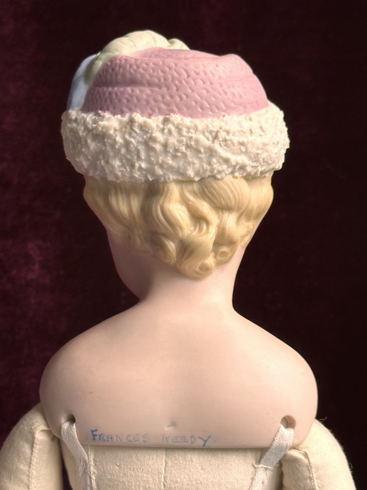 Rare Vintage 17.25” Artist Repro Porcelain Antique German Parian Style Doll