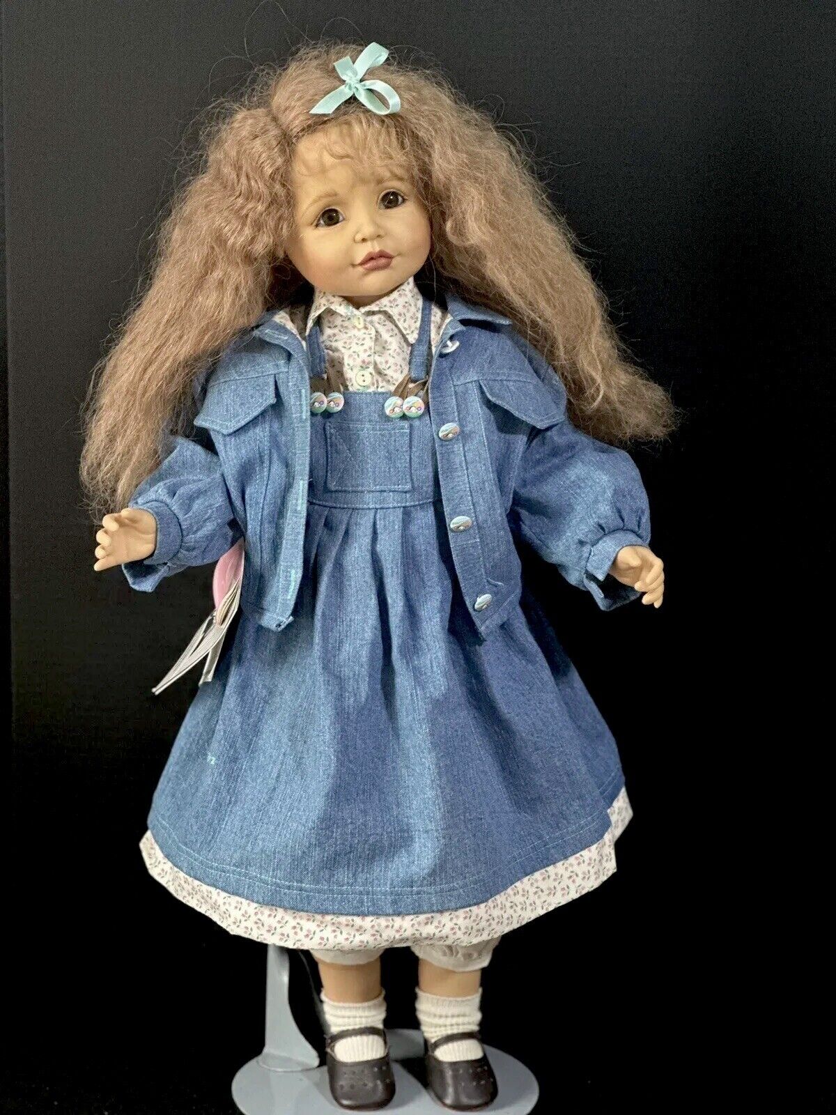 Collectible Vinyl GOTZ 26” Doll “Chantal" by Joke Grobben Signed By Artist