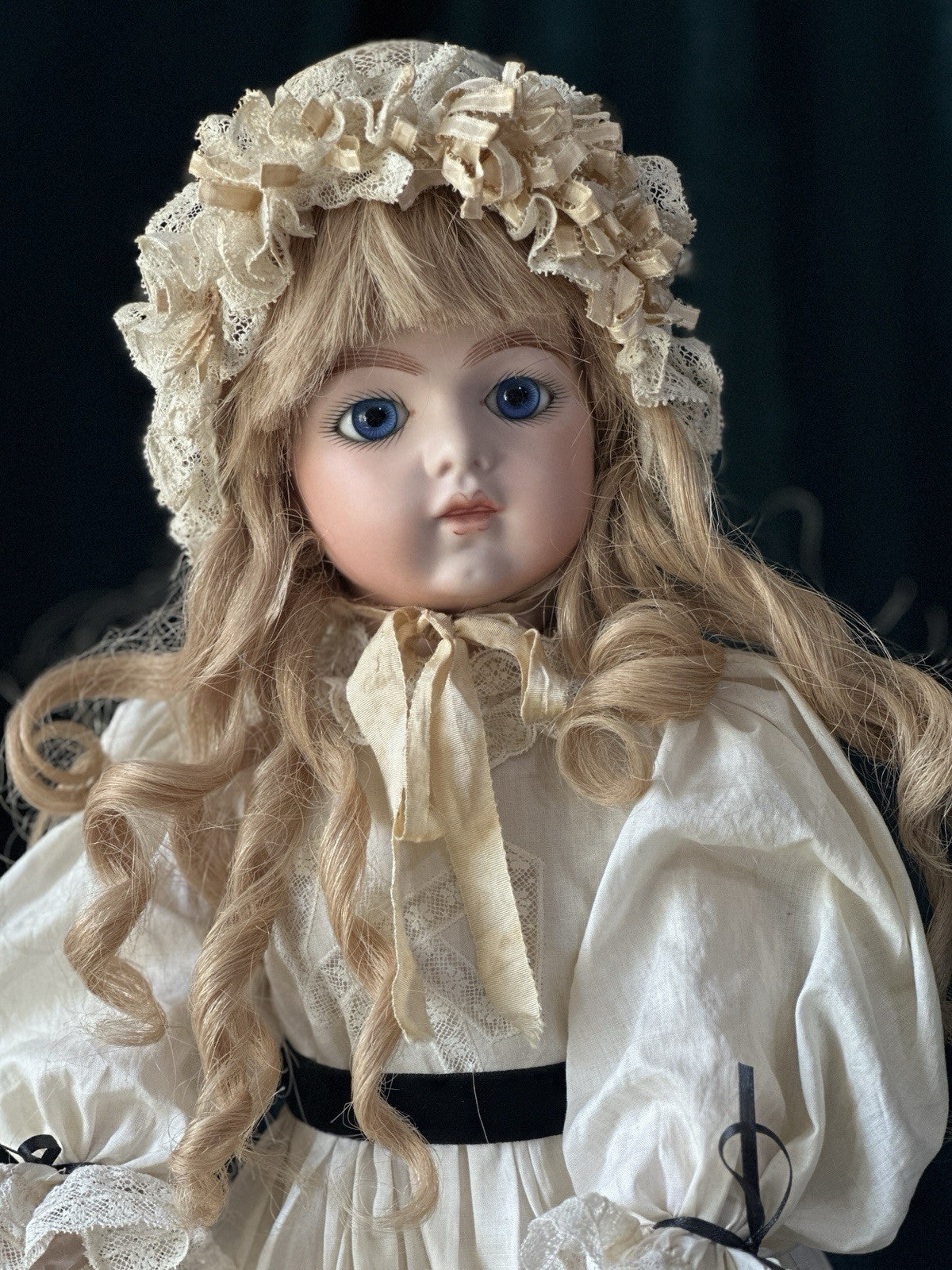 Vintage Artist Reproduction of Antique French Bru Jne 20” Doll Porcelain Head