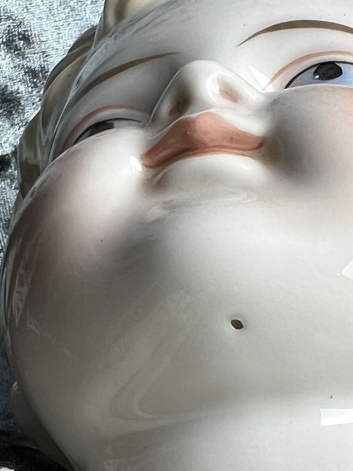 Large Antique German 26” Exposed Ears China Shoulder Head Boy Doll
