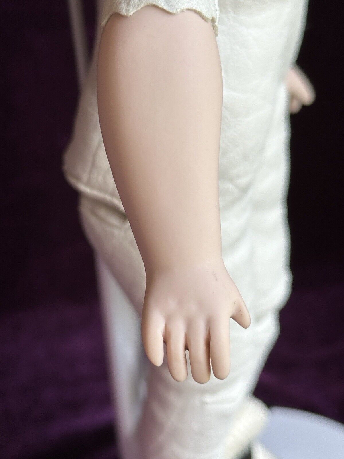 Porcelain 13.5” Reproduction of Antique German Heubach 7851 Character Girl Doll
