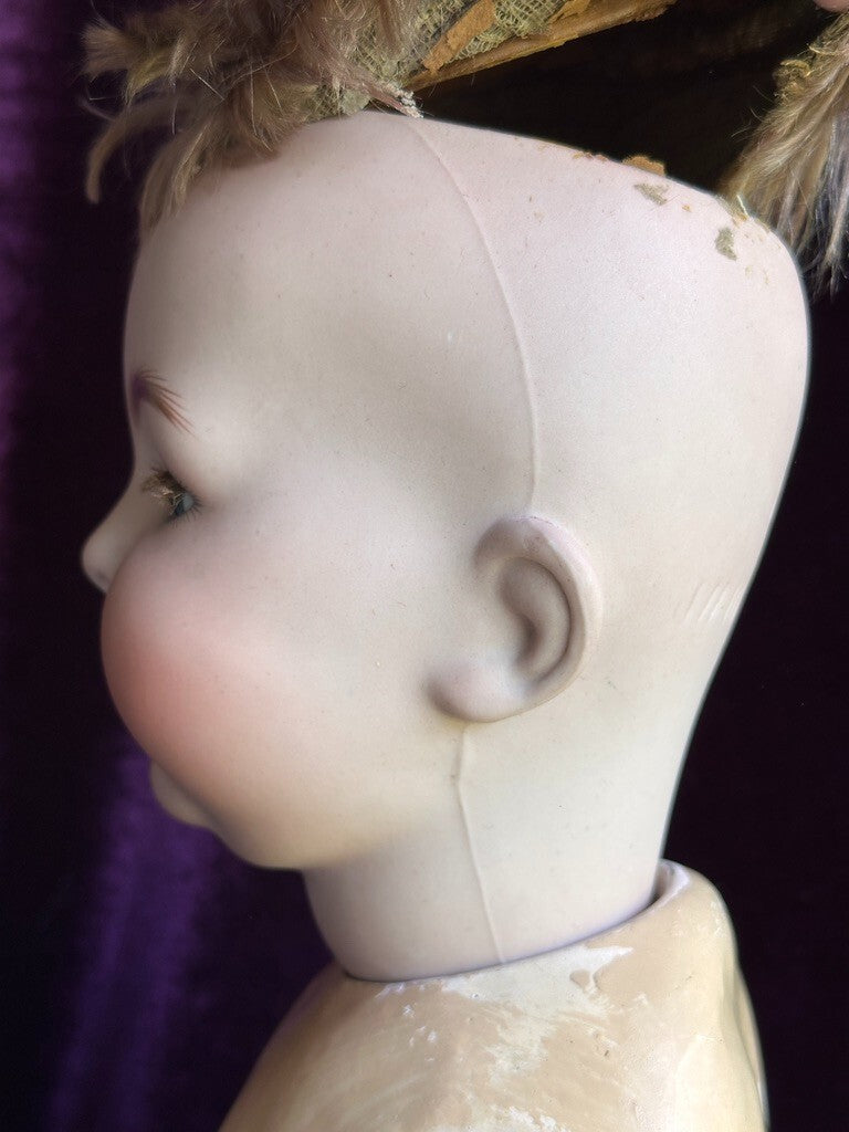 Antique German 24" Simon & Halbig Kammer & Reinhardt 126 Bisque Head Baby Doll