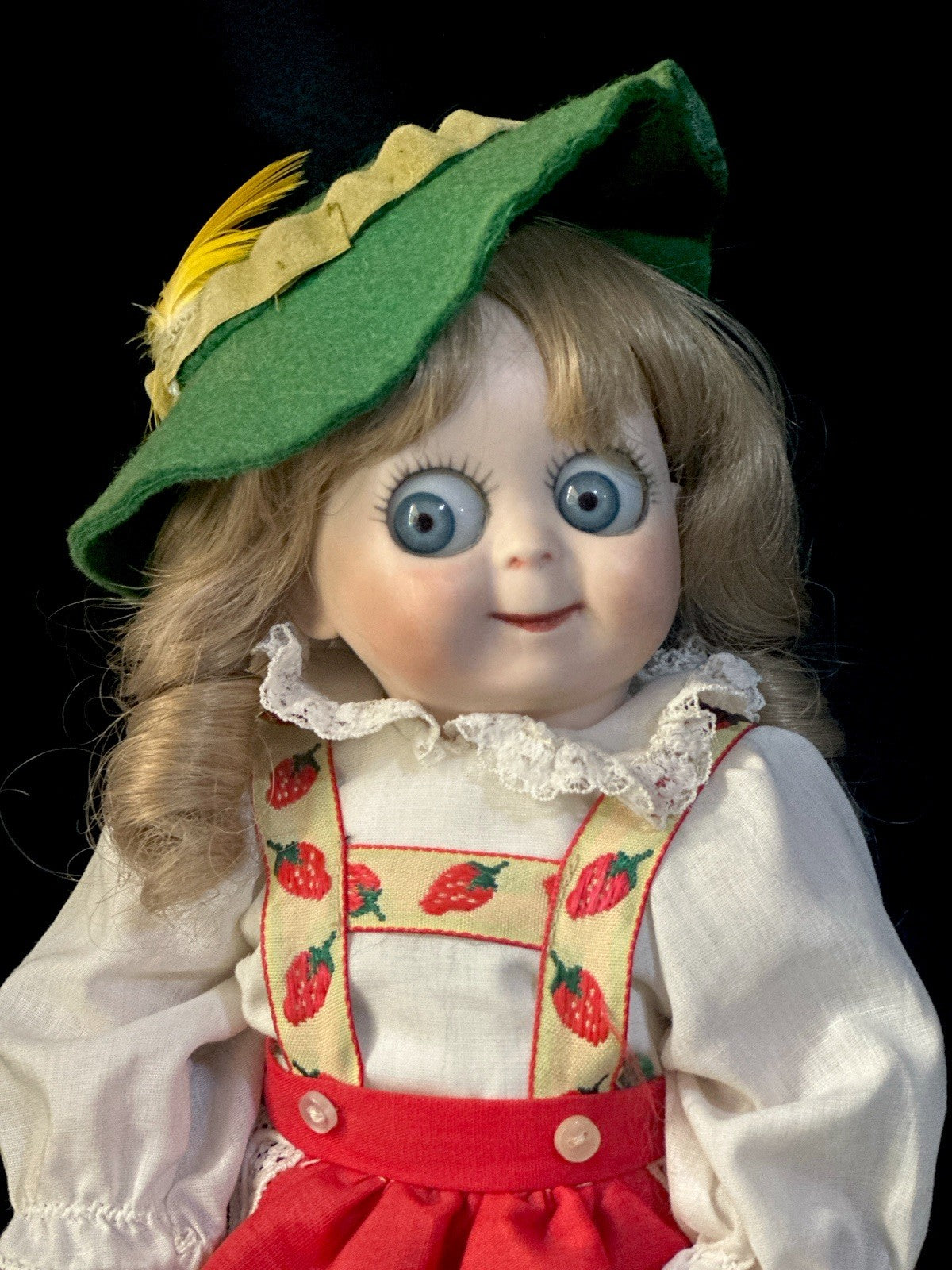 Lot Of 2 Vintage Reproduction of Antique German JDK 221 Googly Eyes 11” Dolls