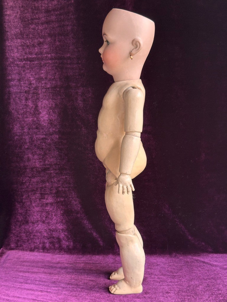 Rare Antique German 21" Franz Schmidt 53 Bisque Head Doll