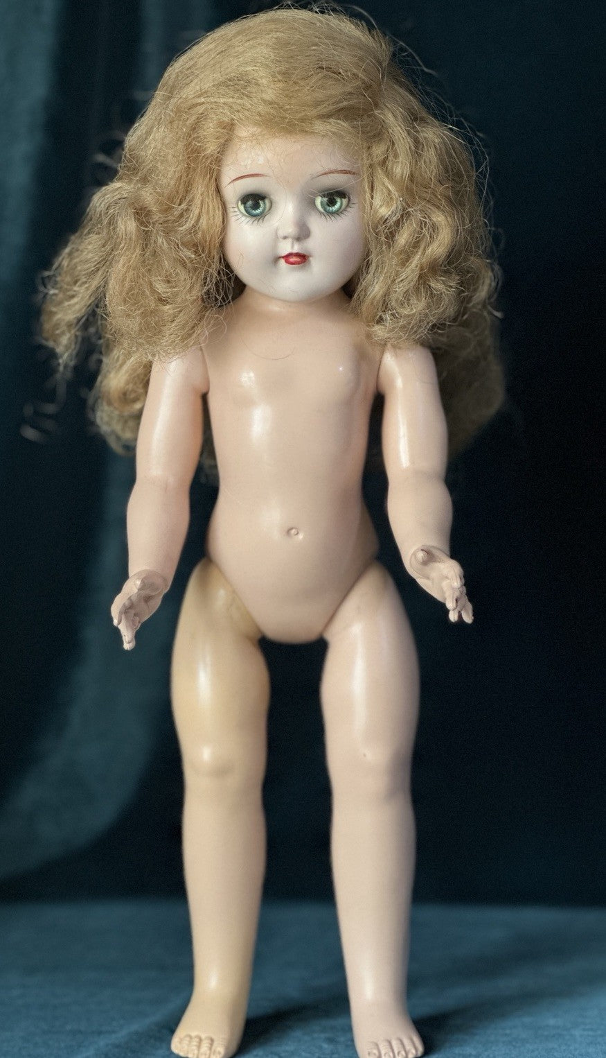 Lot Of 2 Vintage Hard Plastic Ideal Toni Dolls P-90 And P-91