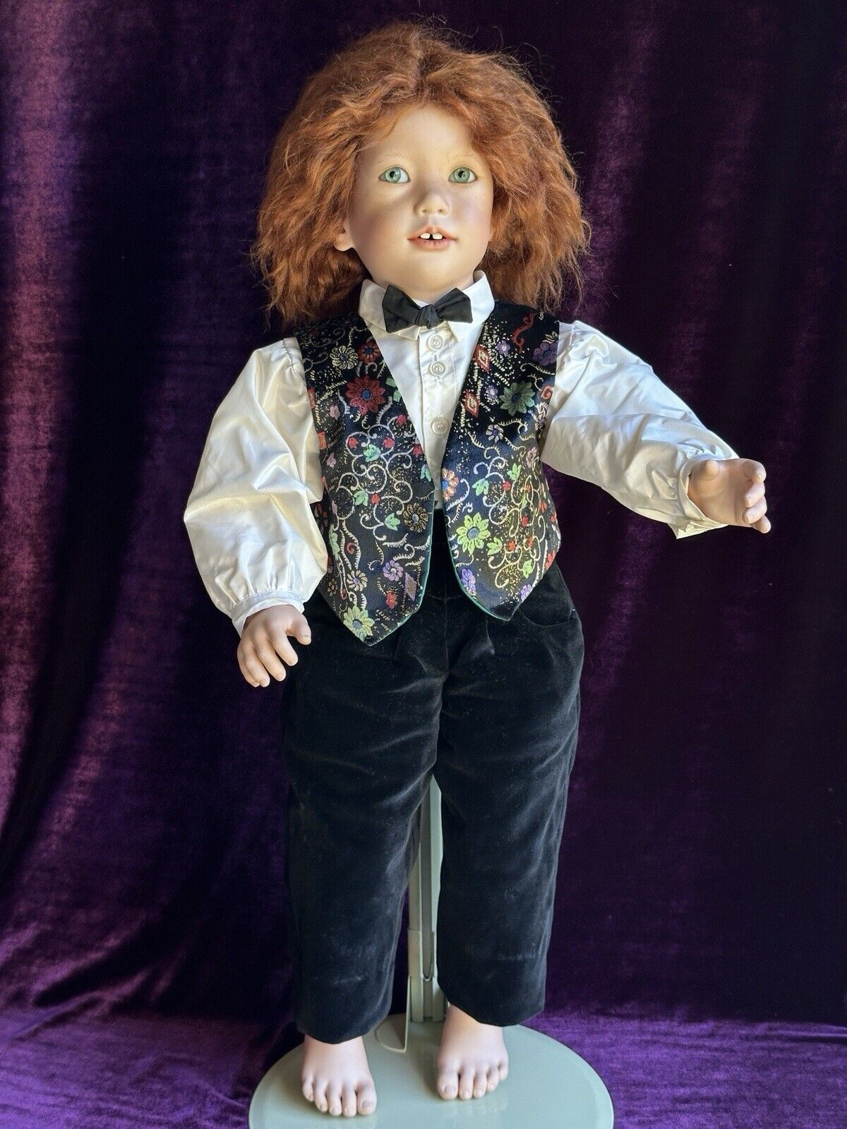Lifelike Collectible 26” Porcelain Sam Boy Doll by Annette Himstedt LE 95