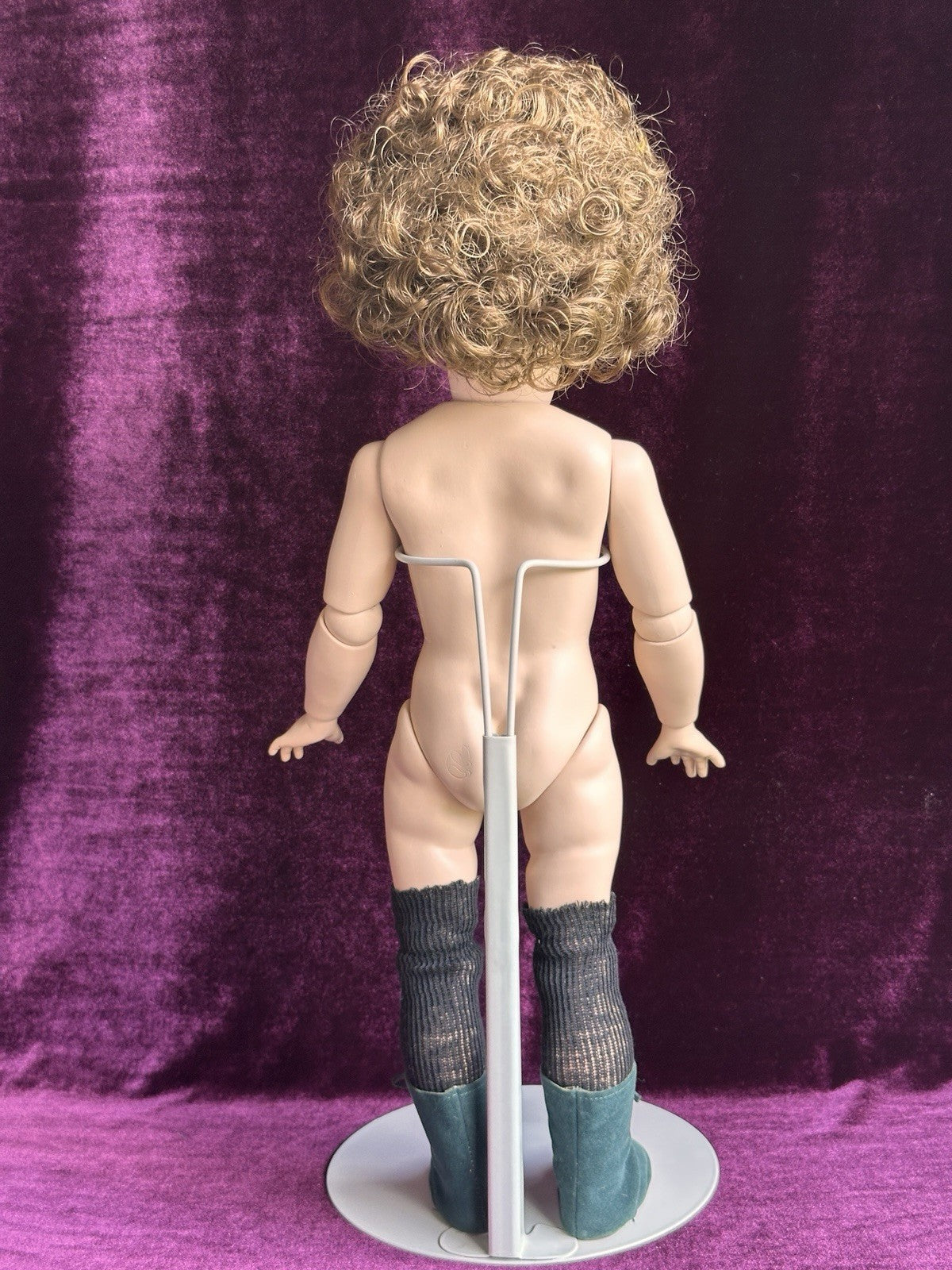 Vintage 18” Porcelain Composition Reproduction of Antique Simon Halbig Boy Doll