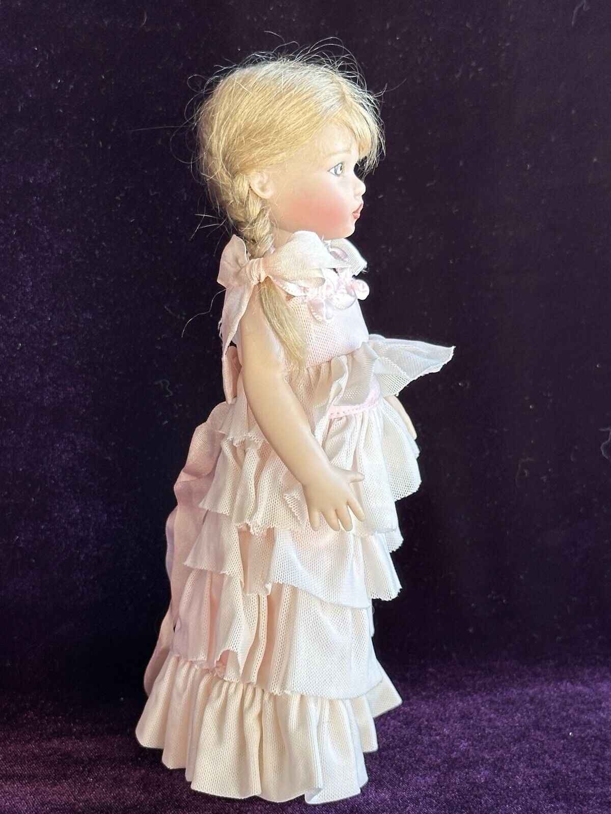 Collectible 7.5” Vinyl Pink Ribbon Riley Doll by Helen Kish LE 1000