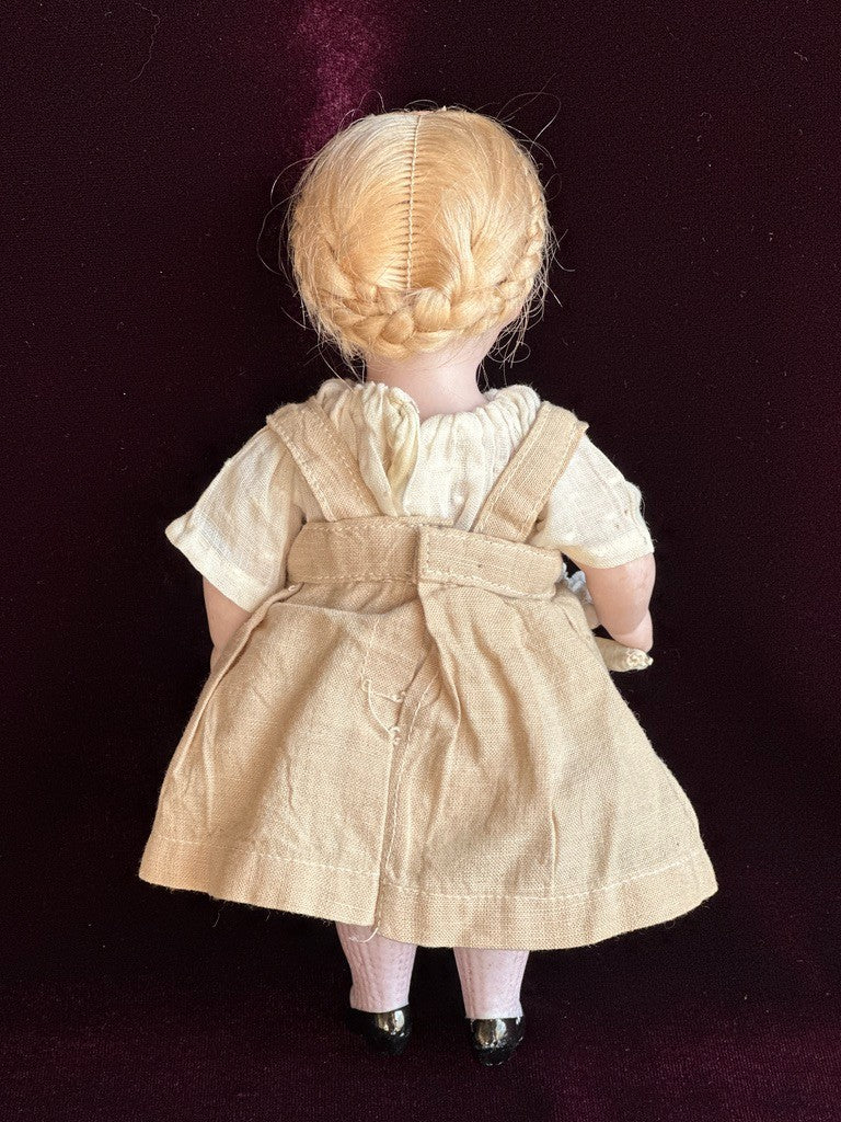 Large Antique German 7.5” Kestner 150 All Bisque Mignonette Doll