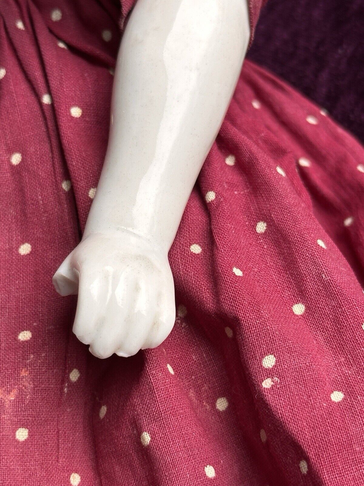 Antique German 22.5” Flat Top Highbrow China Shoulder Head Doll