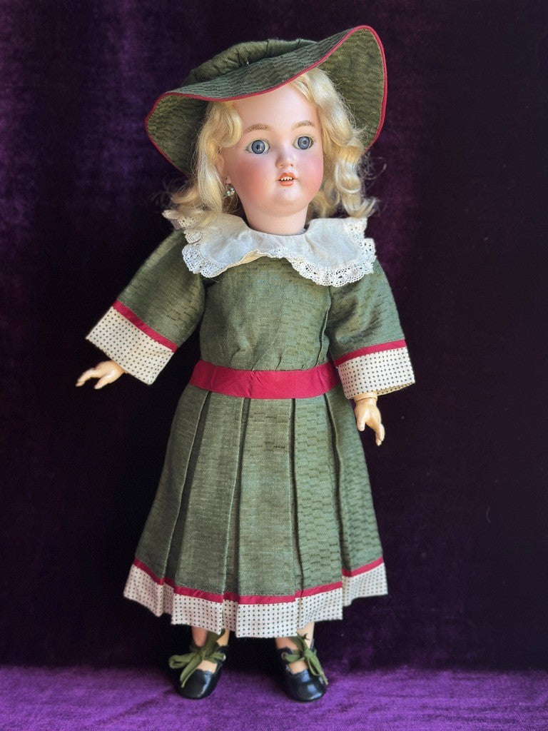 Antique German 18" Simon Halbig C.M. Bergmann Bisque Head Doll